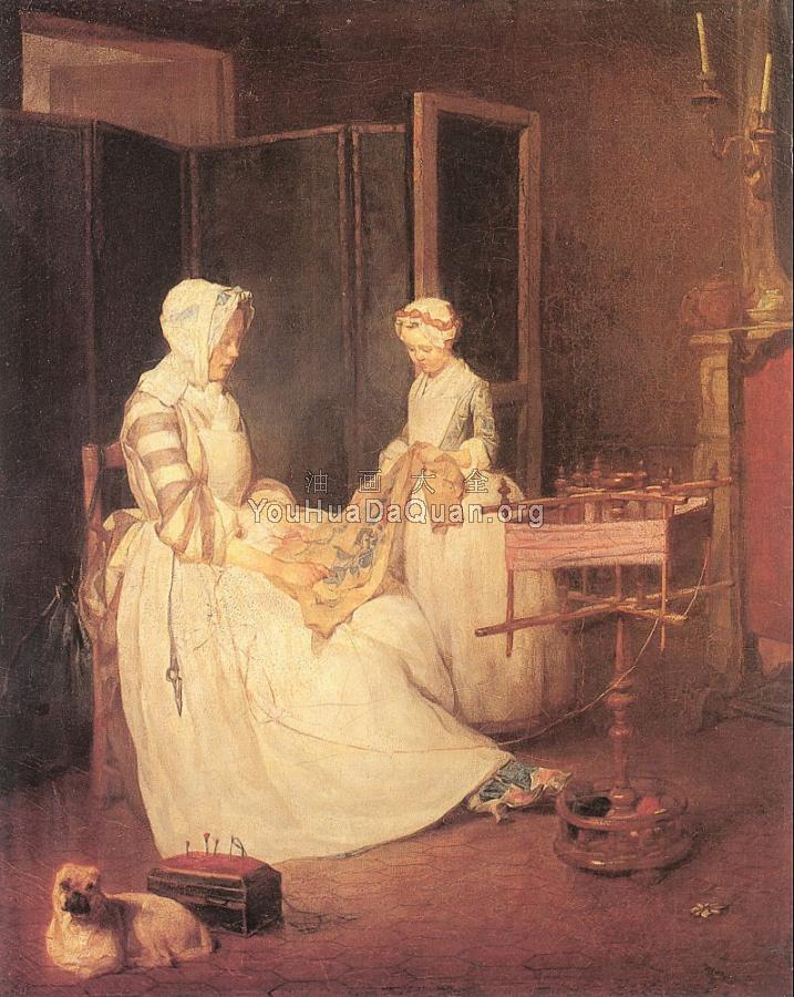 The Diligent Mother - 让·巴蒂斯特·西梅翁·夏尔丹